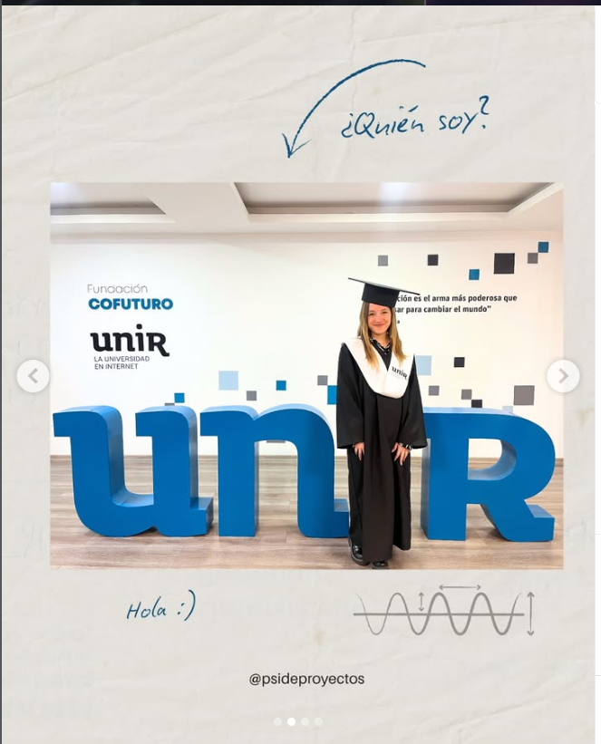 Lic. Sofía Vincenti graduación Máster en Neuromarketing UNIR España